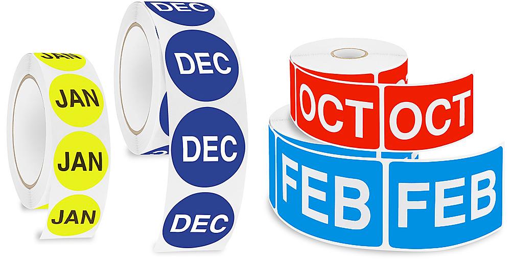 Months of the Year Inventory Labels