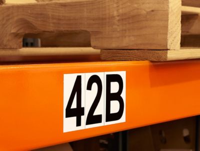 Étiquettes adhésives d'entrepôt en vinyle