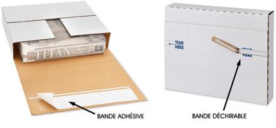 Boîtes d'expédition de luxe faciles à plier