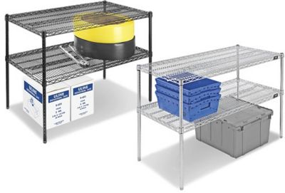 Two-Shelf Adjustable Wire Shelving