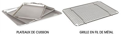 Plateaux de cuisson et grilles en fil de métal