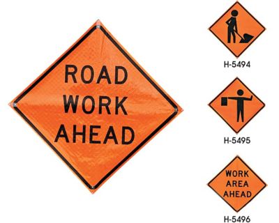 Panneaux de signalisation enroulables