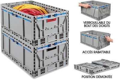 Contenant démontable à côtés droits