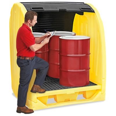 Spill Containment Drum Shed