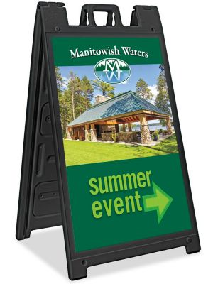 Signicade® Plastic Sandwich Board, Plastic AFrame Signs in Stock ULINE