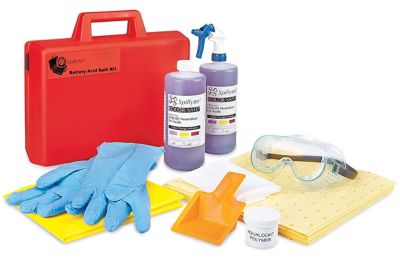 Ensemble en cas de déversement d'acide sulfurique
