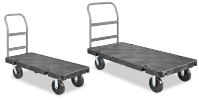 Chariots à plateforme en plastique