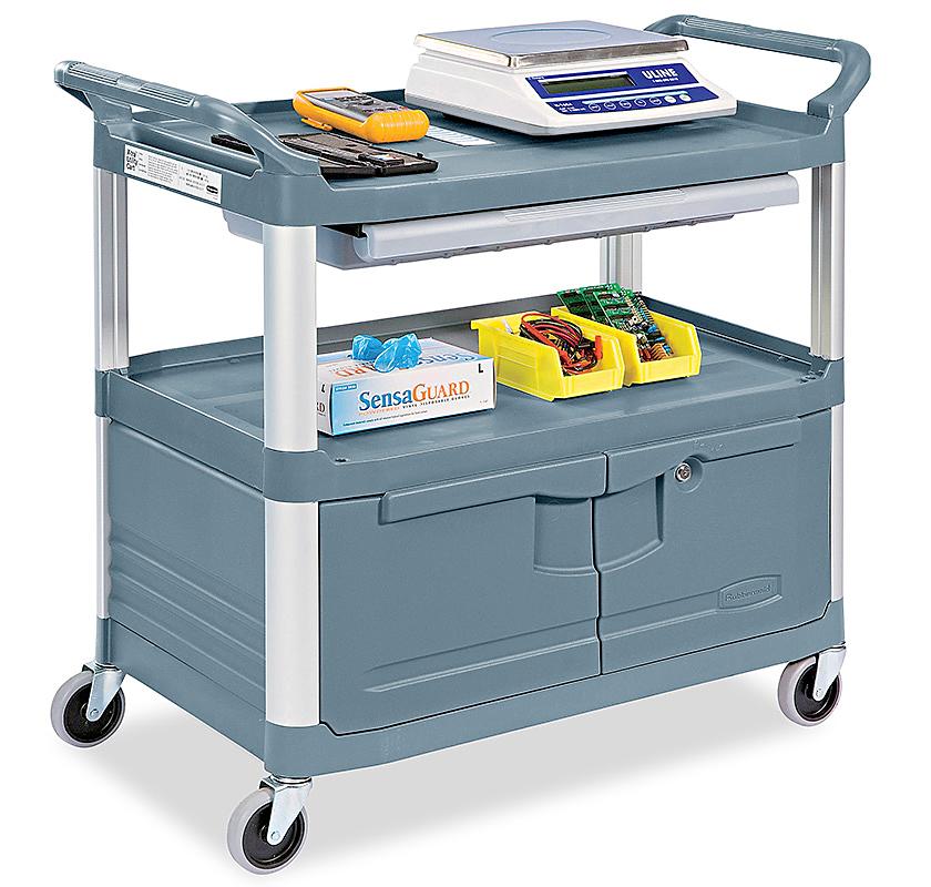 Service Cart with Cabinet