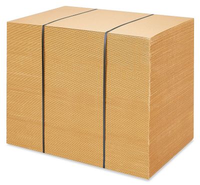 Grandes feuilles de carton ondulé