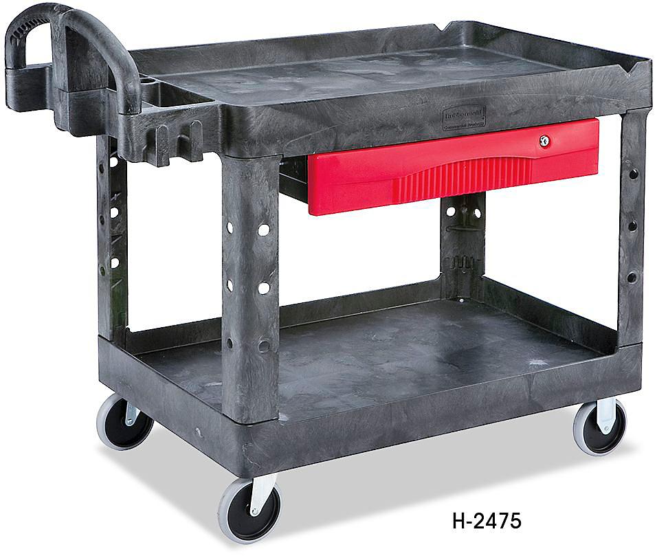 Rubbermaid<sup>&reg;</sup> Utility Carts with Drawer