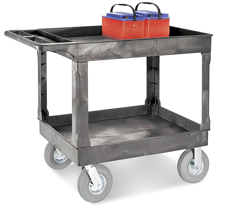 Uline Utility Cart with Pneumatic Wheels