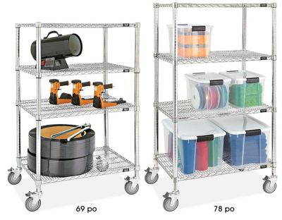 Rayonnage mobile – Chromé