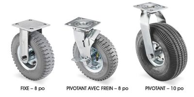Roulettes pneumatiques
