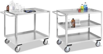Chariots en acier inoxydable soudé