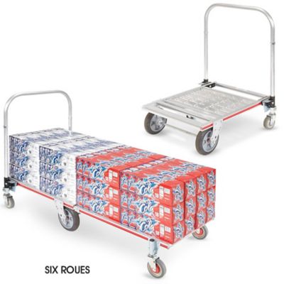 Socle roulant extensible pour transport de boisson