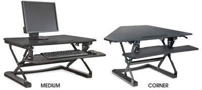 Desk Risers, Standing Desk Converters, Sit/Stand Workstation in Stock ...