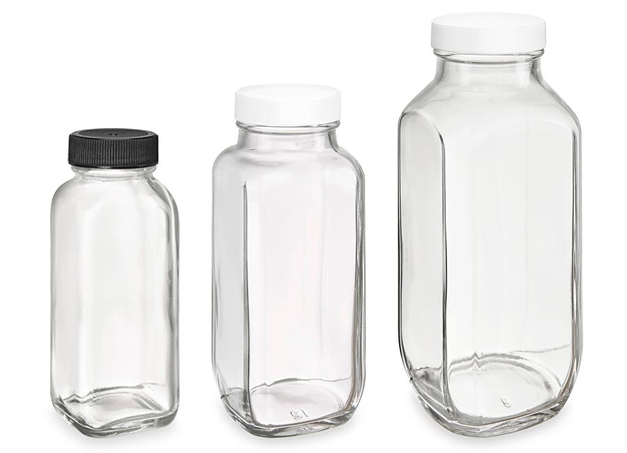 French Square Glass Jars