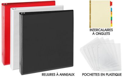 Avery – Reliures à 3 anneaux