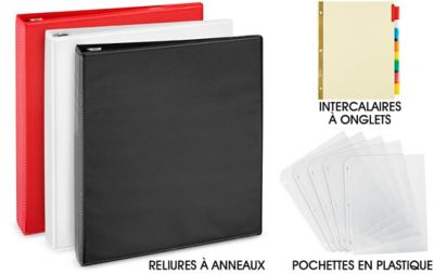 Avery – Reliures à 3 anneaux