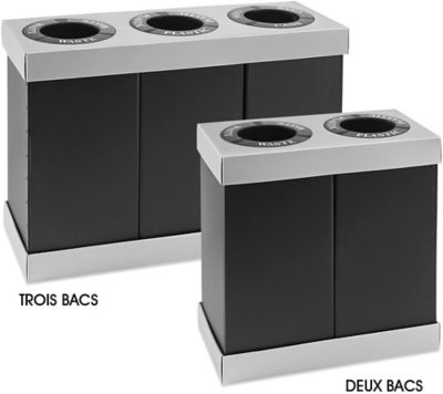 Poubelles en plastique ondulé