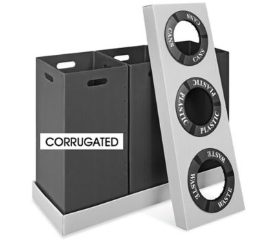 Corrugated Plastic Trash Cans