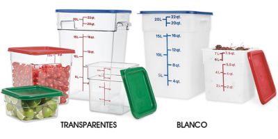 Contenedores Cuadrados para Almacenar Alimentos