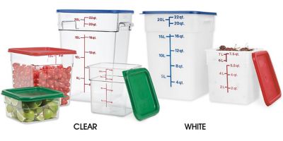 Square Food Storage Containers in Stock ULINE