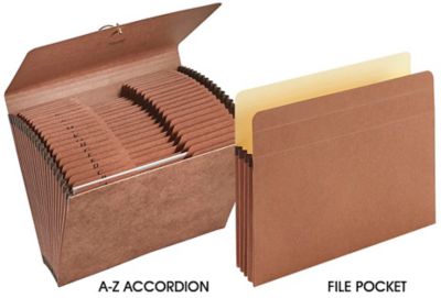 Accordion Folder, Expandable File Folder in Stock ULINE.ca