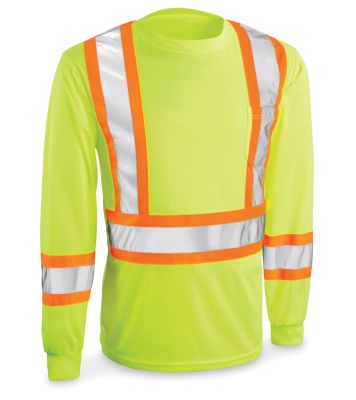 T-shirt à manches longues à haute visibilité