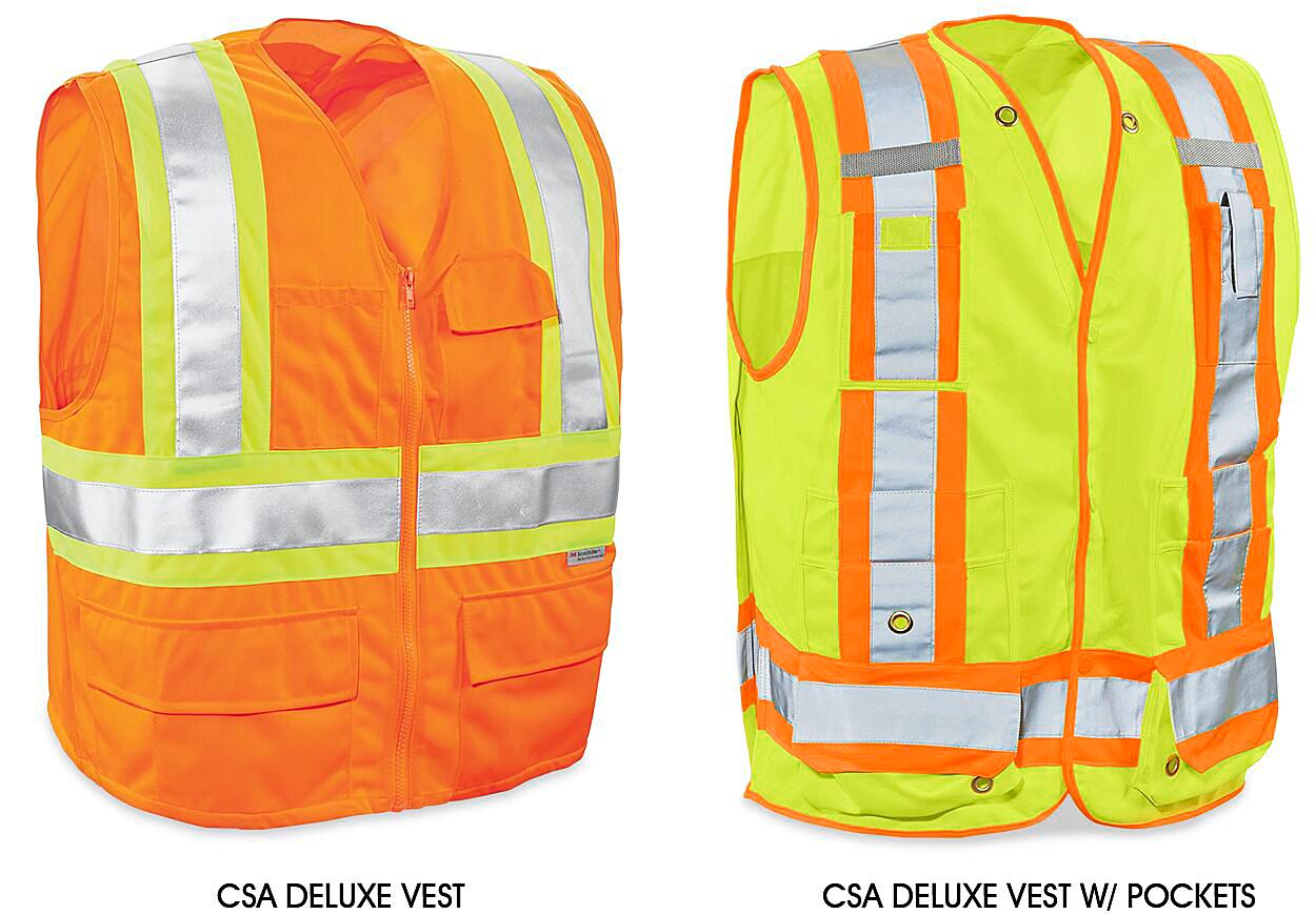 Class 2 Deluxe Hi-Vis Safety Vests