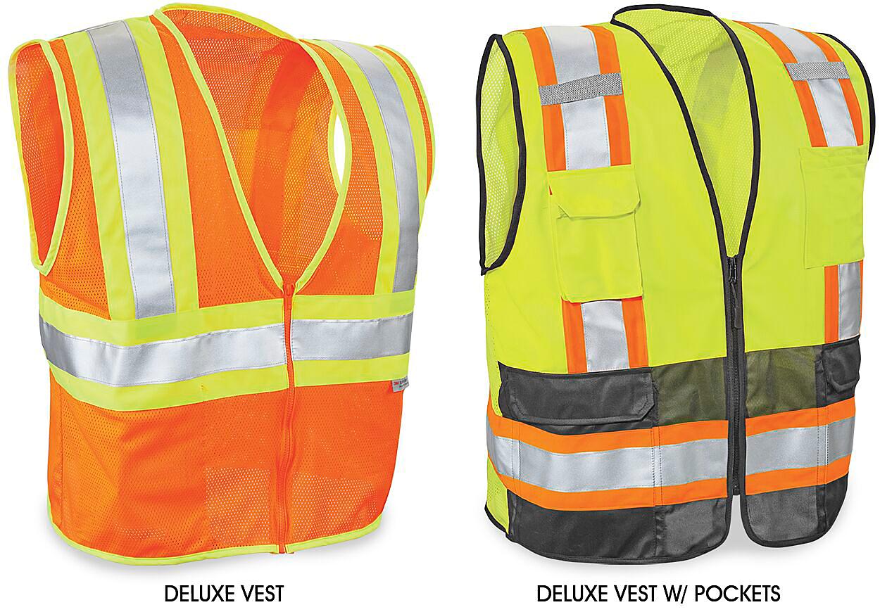 Class 2 Deluxe Hi-Vis Safety Vests