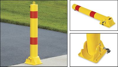 Fold-Down Safety Bollards