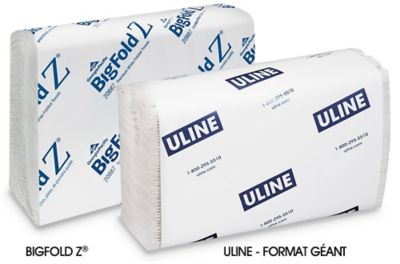 Serviettes à plis multiples format géant