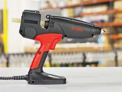 Motorized Glue Gun and Glue Sticks in Stock Uline