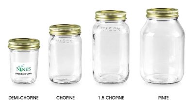 Bocaux à conserves standard en verre