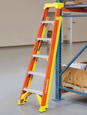 LeanSafe<sup>&trade;</sup> Fiberglass Step Ladders