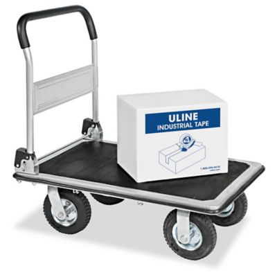 Chariot à plateforme pratique à grandes roues