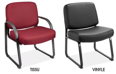Chaise à base traîneau pour tailles fortes et élancées