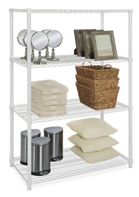 Rayonnage en fil de métal – Blanc