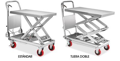 Mesas de Elevación de Acero Inoxidable