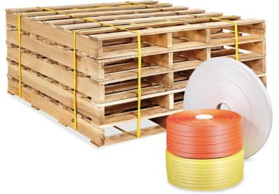Feuillard de cerclage en cordon de polyester robuste