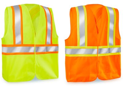 Gilet de sécurité en matière pleine à haute visibilité