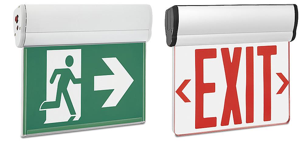 Edge-Lit Acrylic Exit Signs