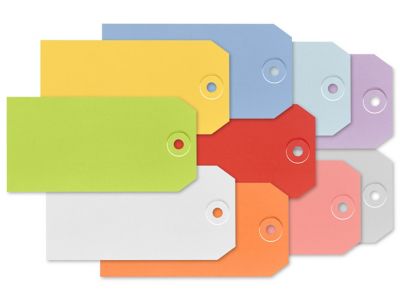 Colored Tags, Red Tags, Green Tags in Stock - ULINE