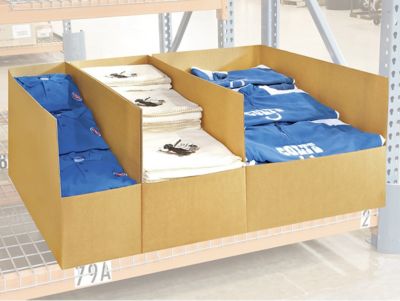 Bacs de rangement pour rayonnage d'entrepôt