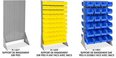 Support de rangement pour bacs empilables