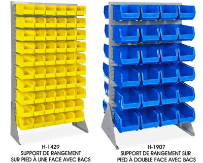 Support de rangement pour bacs empilables