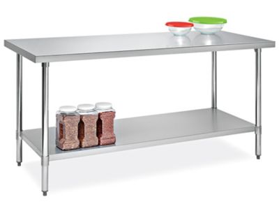 Tables de travail économiques en acier inoxydable
