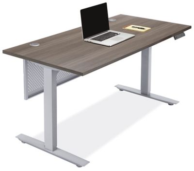 Downtown Adjustable Height Desk in Stock ULINE.ca