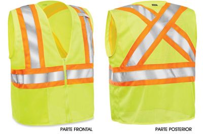 Chaleco de Seguridad de Alta Visibilidad con X en la Espalda